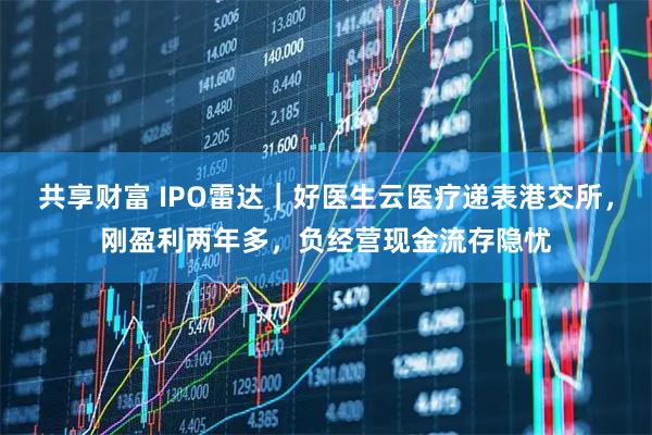 共享财富 IPO雷达｜好医生云医疗递表港交所，刚盈利两年多，负经营现金流存隐忧